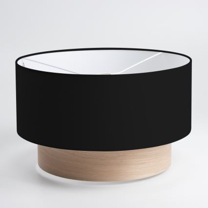 Brilagi - Lustre LED suspenso por cabo CERIA 1xE27/40W/230V Ø 50 cm preto/bege