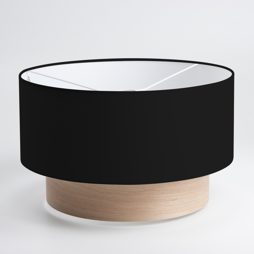 Brilagi - Lustre LED suspenso por cabo CERIA 1xE27/40W/230V Ø 50 cm preto/bege