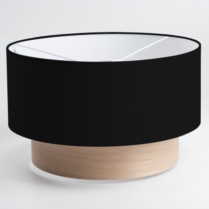 Brilagi - Lustre LED suspenso por cabo CERIA 1xE27/40W/230V Ø 50 cm preto/bege