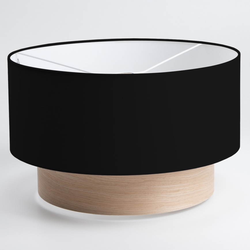 Brilagi - Lustre LED suspenso por cabo CERIA 1xE27/40W/230V Ø 50 cm preto/bege