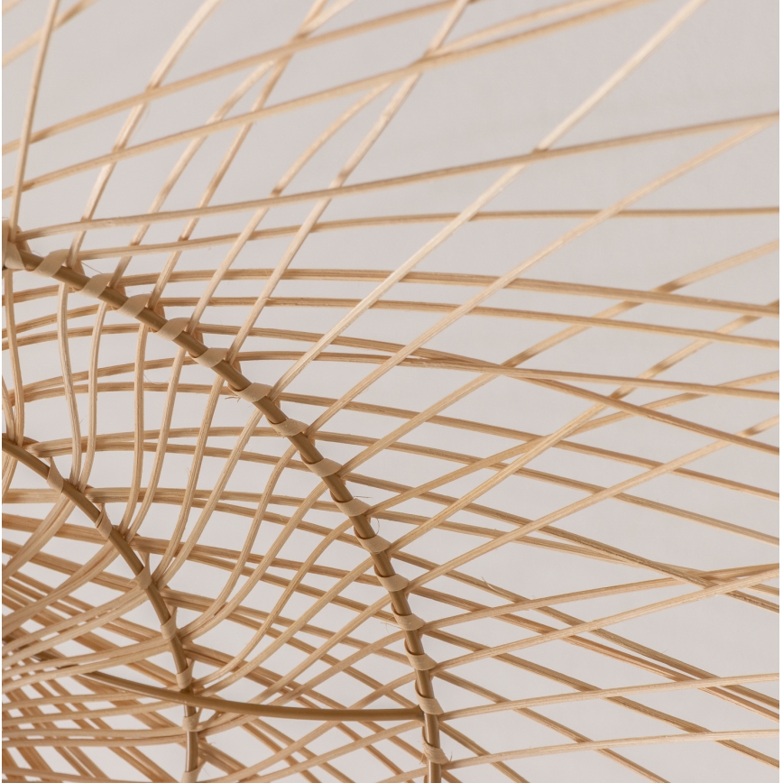 Brilagi - Lustre LED suspenso por cabo CERIA BOHO 1x E27/40W/230V Ø 100 cm bambu