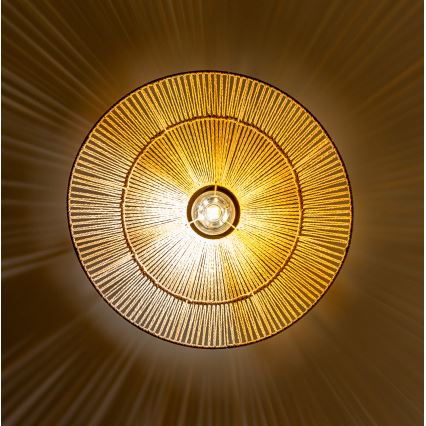 Brilagi - Lustre LED suspenso por cabo CERIA BOHO 1x E27/40W/230V Ø 50 cm castanho