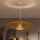 Brilagi - Lustre LED suspenso por cabo CERIA BOHO 1xE27/40W/230V diâmetro 70 cm branco/castanho