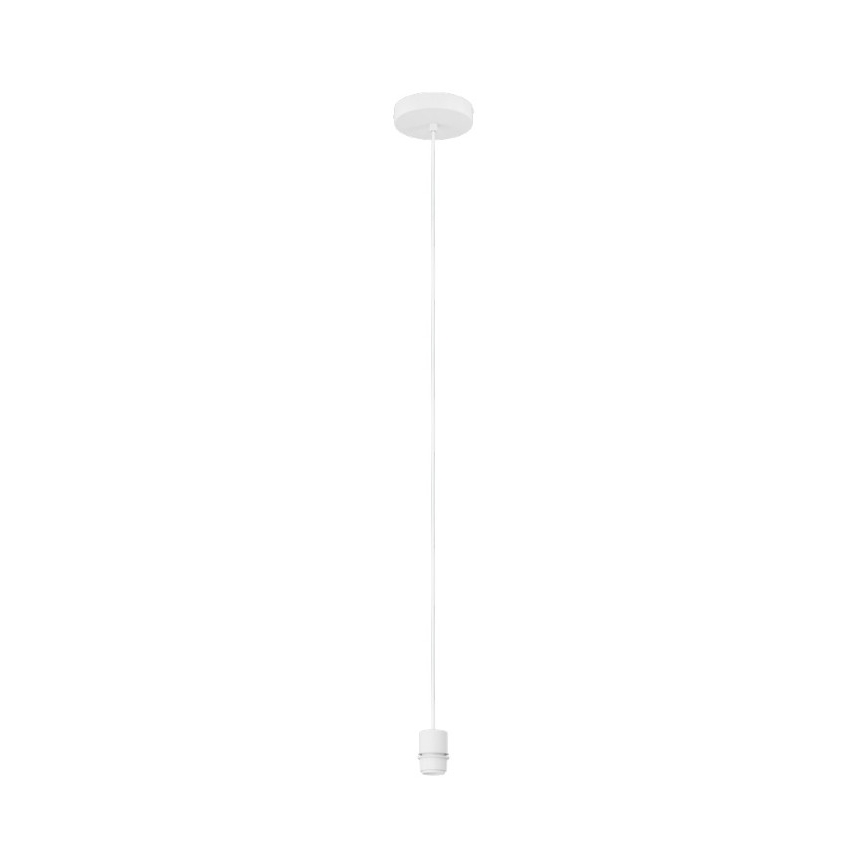 Brilagi - Lustre LED suspenso por cabo CERIA BOHO 1xE27/40W/230V diâmetro 70 cm branco/castanho
