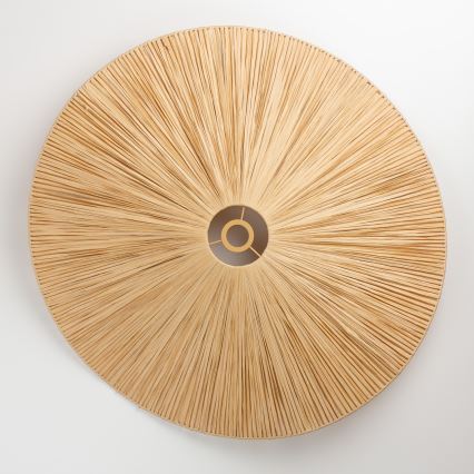 Brilagi - Lustre LED suspenso por cabo CERIA BOHO 1xE27/40W/230V, diâmetro 80 cm, em ráfia