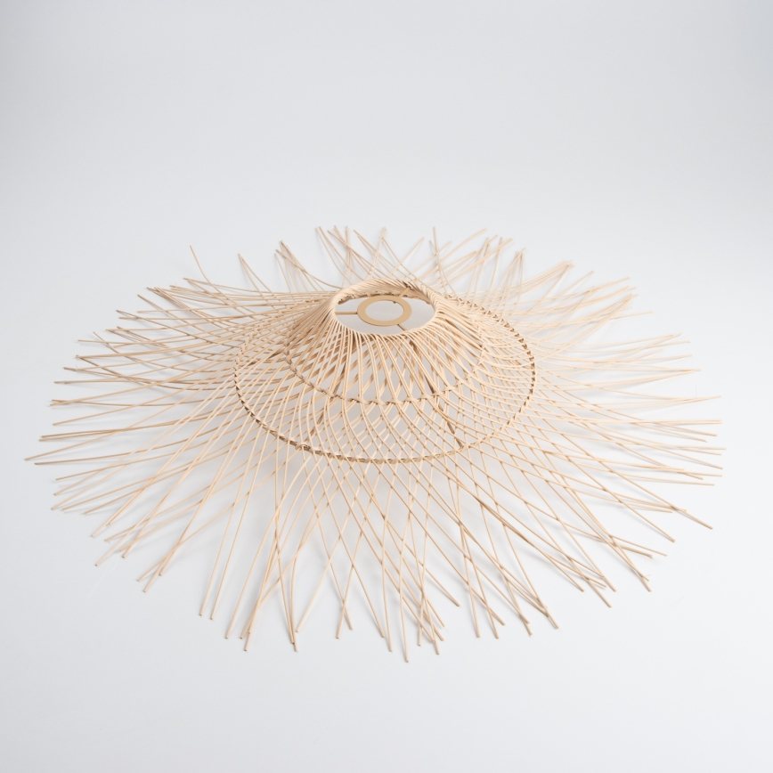 Brilagi - Lustre LED suspenso por cabo CERIA BOHO 1xE27/40W/230V Ø 100 cm bambu