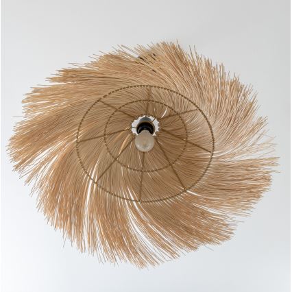 Brilagi - Lustre LED suspenso por cabo CERIA BOHO 1xE27/40W/230V Ø 100 cm rattan