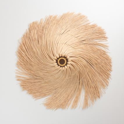 Brilagi - Lustre LED suspenso por cabo CERIA BOHO 1xE27/40W/230V Ø 100 cm rattan