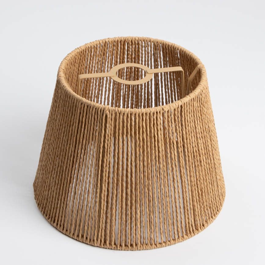 Brilagi - Lustre LED suspenso por cabo CERIA BOHO 1xE27/40W/230V Ø 28 cm castanho