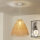 Brilagi - Lustre LED suspenso por cabo CERIA BOHO 1xE27/40W/230V Ø 70 cm castanho