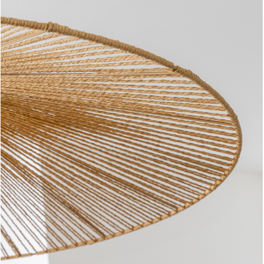 Brilagi - Lustre LED suspenso por cabo CERIA BOHO 1xE27/40W/230V Ø 90 cm castanho