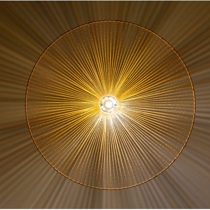 Brilagi - Lustre LED suspenso por cabo CERIA BOHO 1xE27/40W/230V Ø 90 cm castanho
