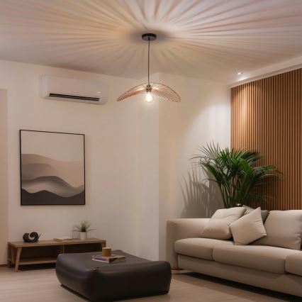 Brilagi - Lustre LED suspenso por cabo CERIA WIRE 1xE27/40W/230V 40x56 cm bronze