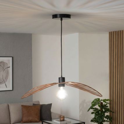 Brilagi - Lustre LED suspenso por cabo CERIA WIRE 1xE27/40W/230V 40x56 cm bronze
