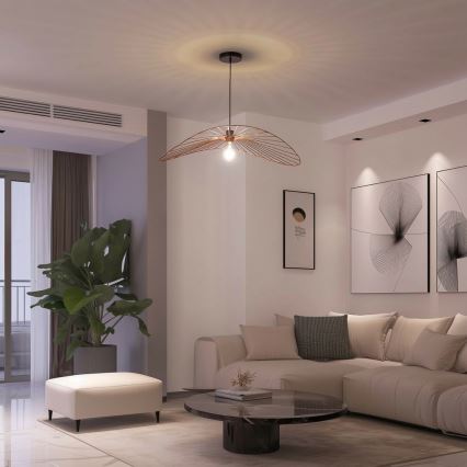 Brilagi - Lustre LED suspenso por cabo CERIA WIRE 1xE27/40W/230V 60x80 cm bronze