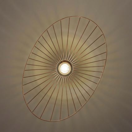 Brilagi - Lustre LED suspenso por cabo CERIA WIRE 1xE27/40W/230V 60x80 cm bronze