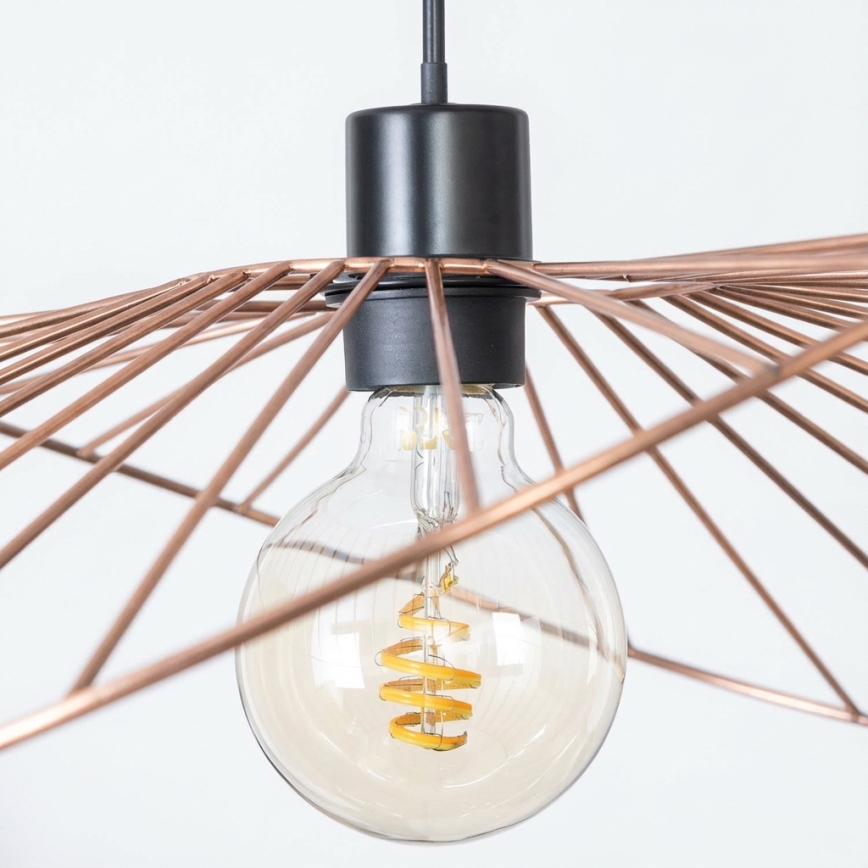 Brilagi - Lustre LED suspenso por cabo CERIA WIRE 1xE27/40W/230V 60x80 cm bronze
