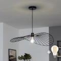 Brilagi - Lustre LED suspenso por cabo CERIA WIRE 1xE27/40W/230V 60x80 cm preto