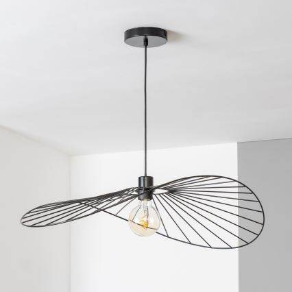 Brilagi - Lustre LED suspenso por cabo CERIA WIRE 1xE27/40W/230V 60x80 cm preto
