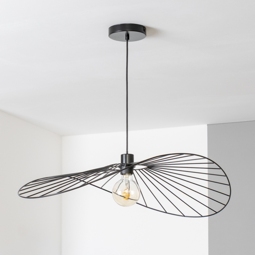 Brilagi - Lustre LED suspenso por cabo CERIA WIRE 1xE27/40W/230V 60x80 cm preto