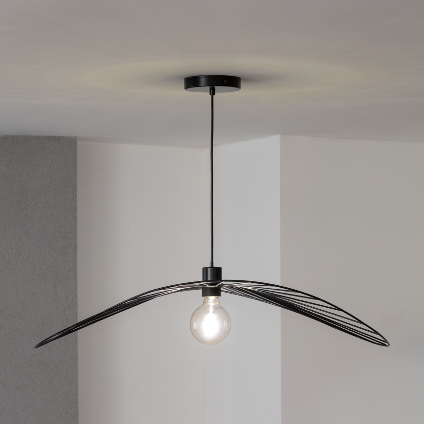 Brilagi - Lustre LED suspenso por cabo CERIA WIRE 1xE27/40W/230V 60x80 cm preto