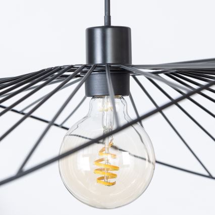 Brilagi - Lustre LED suspenso por cabo CERIA WIRE 1xE27/40W/230V 60x80 cm preto
