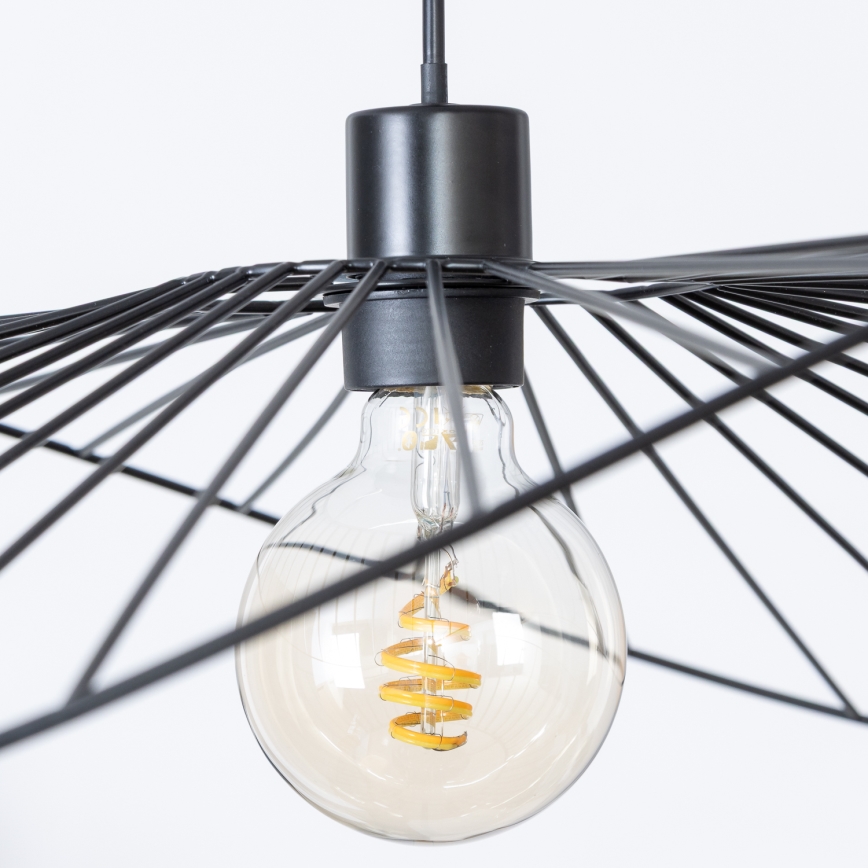 Brilagi - Lustre LED suspenso por cabo CERIA WIRE 1xE27/40W/230V 60x80 cm preto