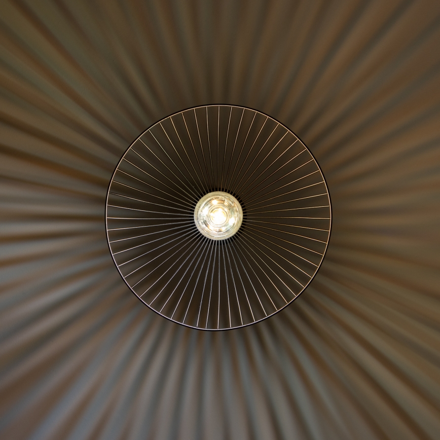 Brilagi - Lustre LED suspenso por cabo CERIA WIRE 1xE27/40W/230V, diâmetro 38 cm, preto