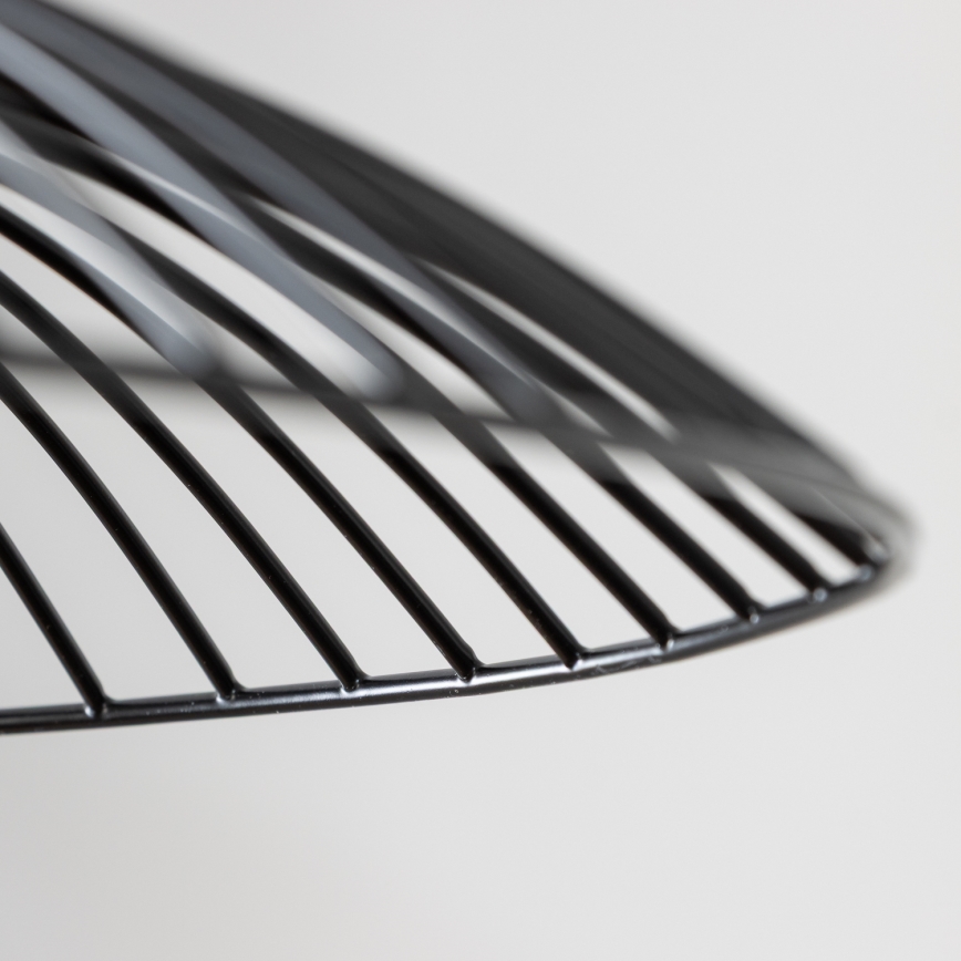 Brilagi - Lustre LED suspenso por cabo CERIA WIRE 1xE27/40W/230V, diâmetro 38 cm, preto