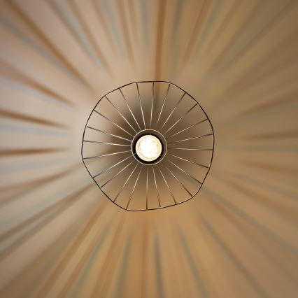 Brilagi - Lustre LED suspenso por cabo CERIA WIRE 1xE27/40W/230V, diâmetro 40 cm, preto