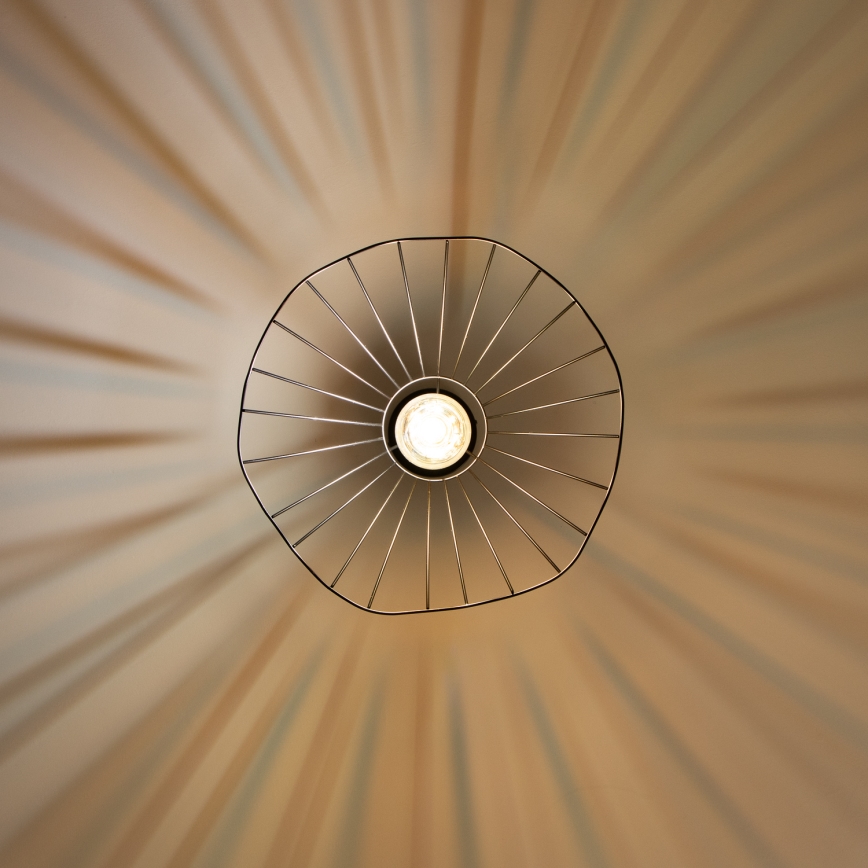 Brilagi - Lustre LED suspenso por cabo CERIA WIRE 1xE27/40W/230V, diâmetro 40 cm, preto