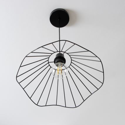 Brilagi - Lustre LED suspenso por cabo CERIA WIRE 1xE27/40W/230V, diâmetro 40 cm, preto