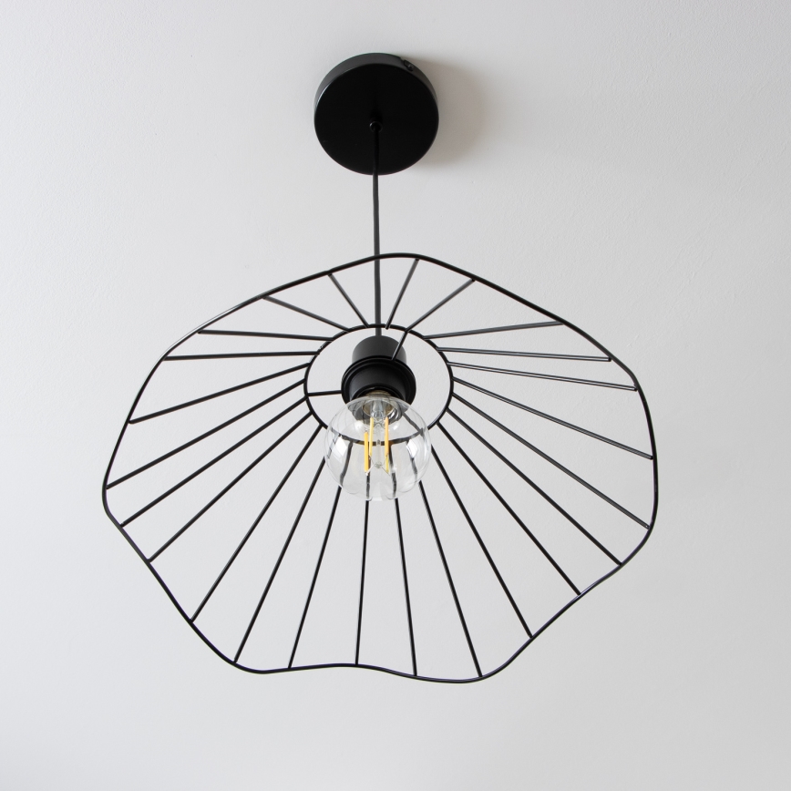 Brilagi - Lustre LED suspenso por cabo CERIA WIRE 1xE27/40W/230V, diâmetro 40 cm, preto