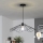 Brilagi - Lustre LED suspenso por cabo CERIA WIRE 1xE27/40W/230V Ø 60 cm preto
