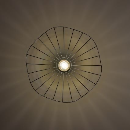 Brilagi - Lustre LED suspenso por cabo CERIA WIRE 1xE27/40W/230V Ø 60 cm preto