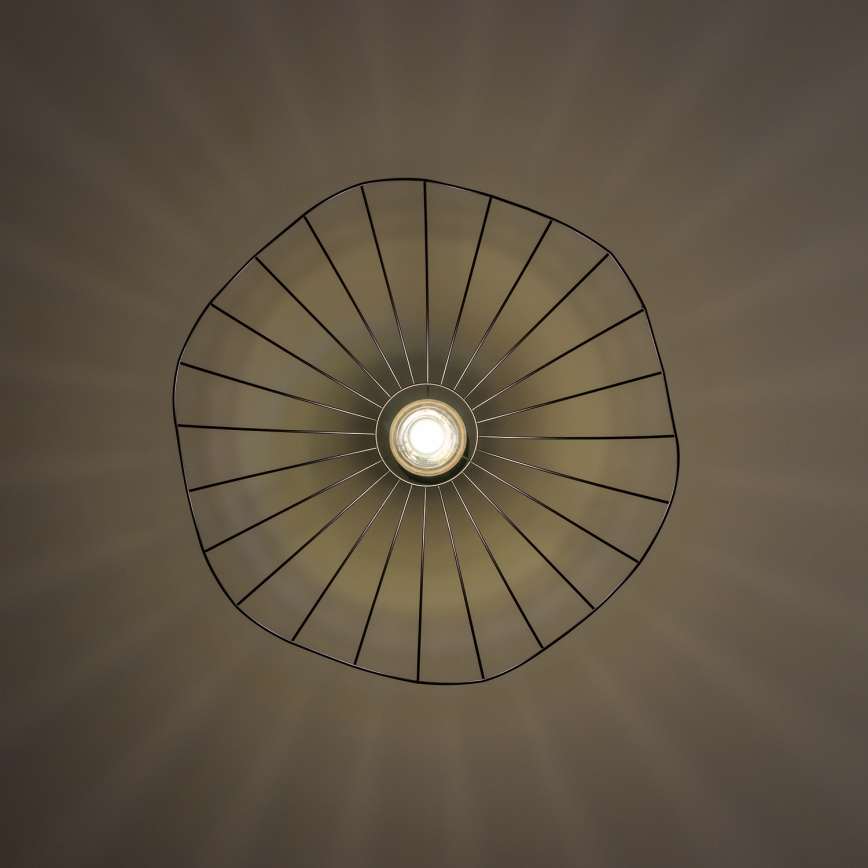 Brilagi - Lustre LED suspenso por cabo CERIA WIRE 1xE27/40W/230V Ø 60 cm preto