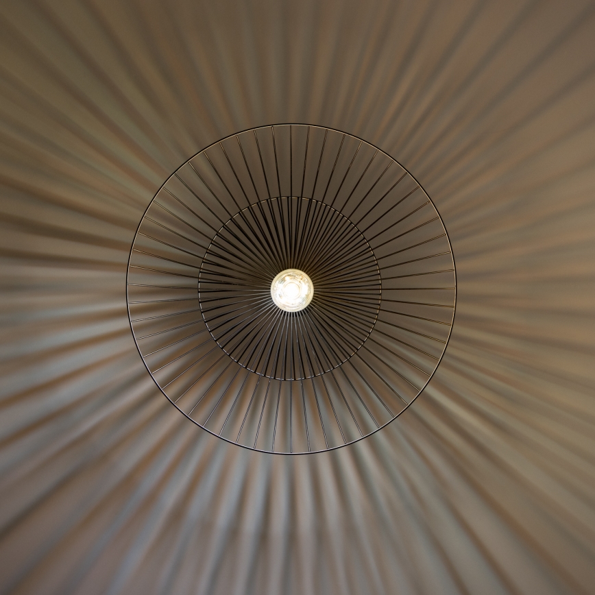 Brilagi - Lustre LED suspenso por cabo CERIA WIRE 1xE27/40W/230V Ø 60 cm preto