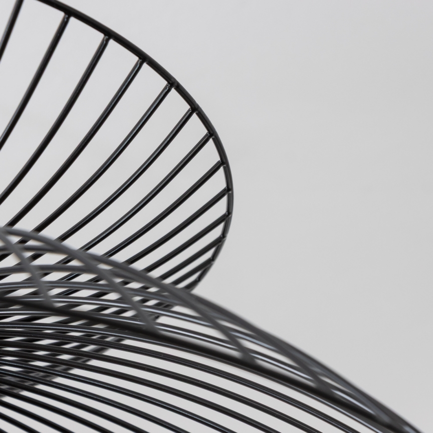 Brilagi - Lustre LED suspenso por cabo CERIA WIRE 1xE27/40W/230V Ø 60 cm preto