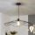 Brilagi - Lustre LED suspenso por cabo CERIA WIRE 1xE27/40W/230V Ø 80 cm preto
