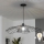 Brilagi - Lustre LED suspenso por cabo CERIA WIRE 1xE27/40W/230V Ø 80 cm preto