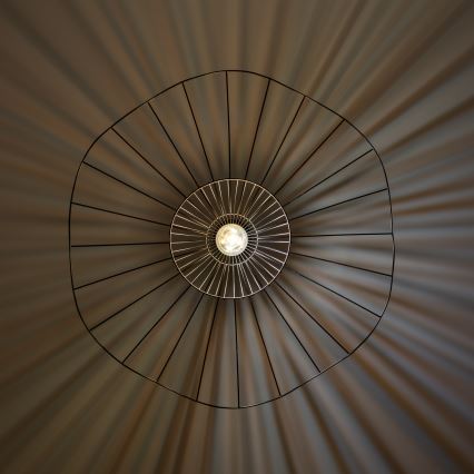 Brilagi - Lustre LED suspenso por cabo CERIA WIRE 1xE27/40W/230V Ø 80 cm preto