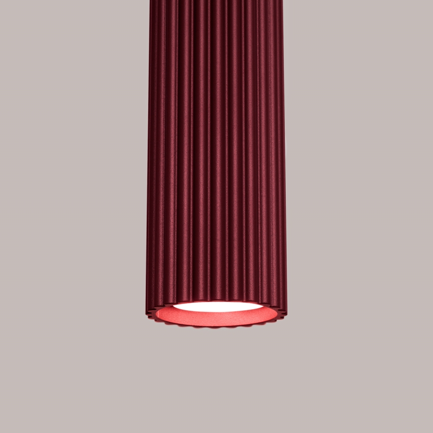 Brilagi - Lustre LED suspenso por cabo CRESTO 1xGU10/10W/230V bordô