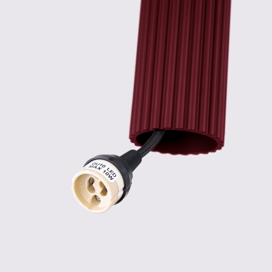 Brilagi - Lustre LED suspenso por cabo CRESTO 1xGU10/10W/230V bordô