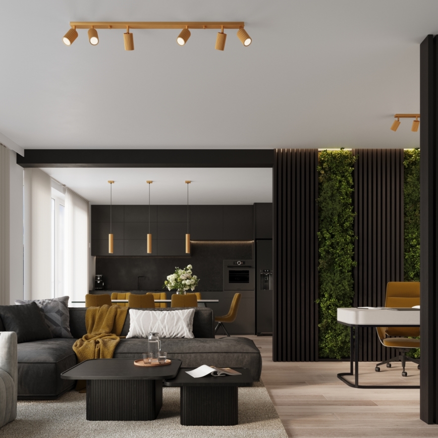 Brilagi - Lustre LED suspenso por cabo CRESTO 1xGU10/10W/230V dourado