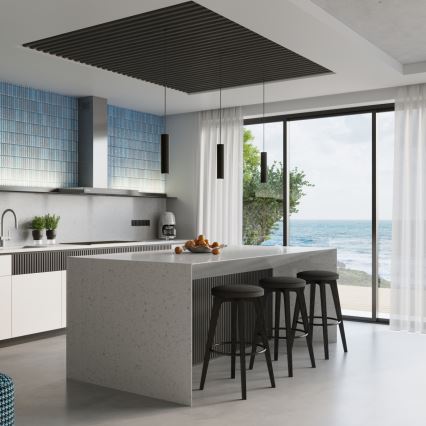 Brilagi - Lustre LED suspenso por cabo CRESTO 1xGU10/10W/230V preto