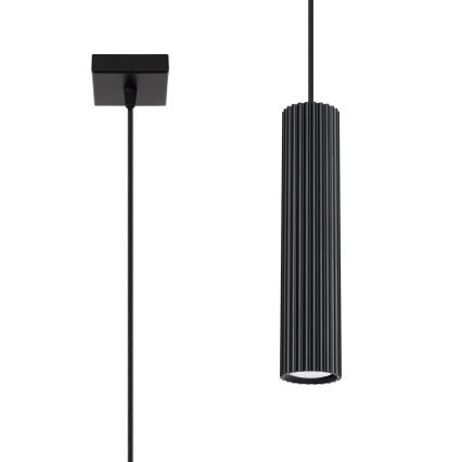 Brilagi - Lustre LED suspenso por cabo CRESTO 1xGU10/10W/230V preto