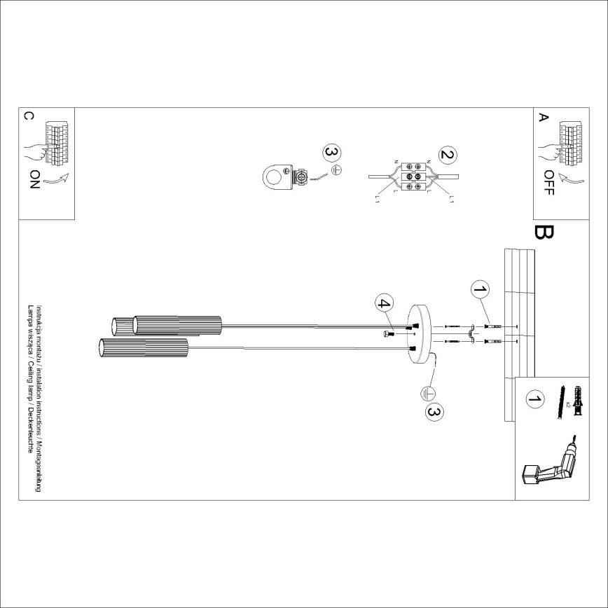 Brilagi - Lustre LED suspenso por cabo CRESTO 3xGU10/10W/230V vermelho
