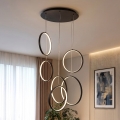BRILAGI - Lustre LED suspenso por cabo ECHO LED/80W/230V 4000K Ø 50 cm preto