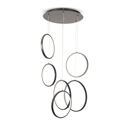 BRILAGI - Lustre LED suspenso por cabo ECHO LED/80W/230V 4000K Ø 50 cm preto
