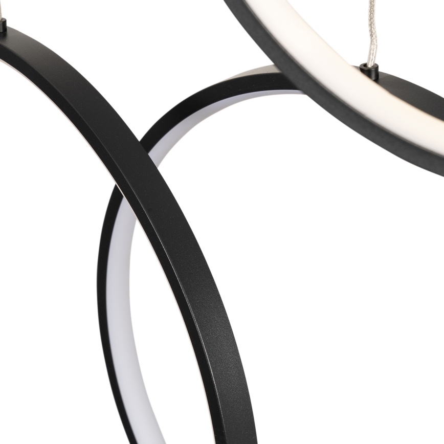 BRILAGI - Lustre LED suspenso por cabo ECHO LED/80W/230V 4000K Ø 50 cm preto